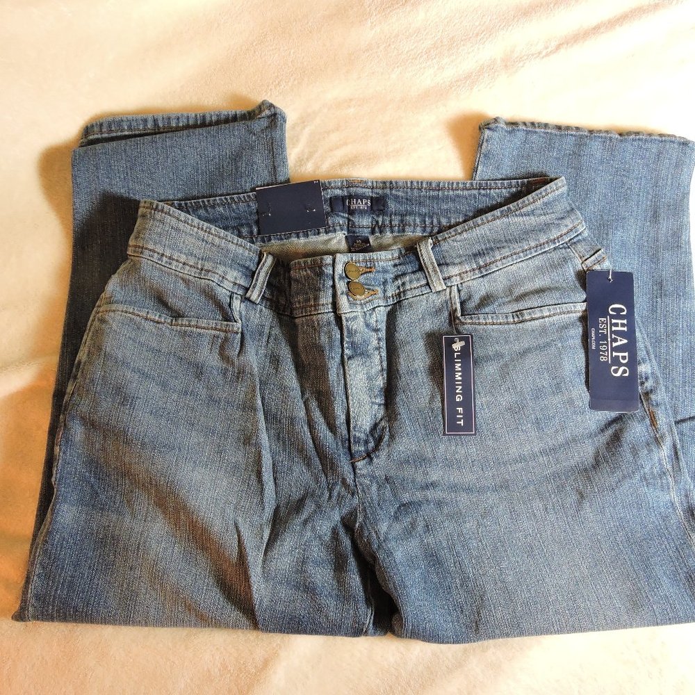 CHAPS JEAN SLIMMING CROPPED CAPRIS